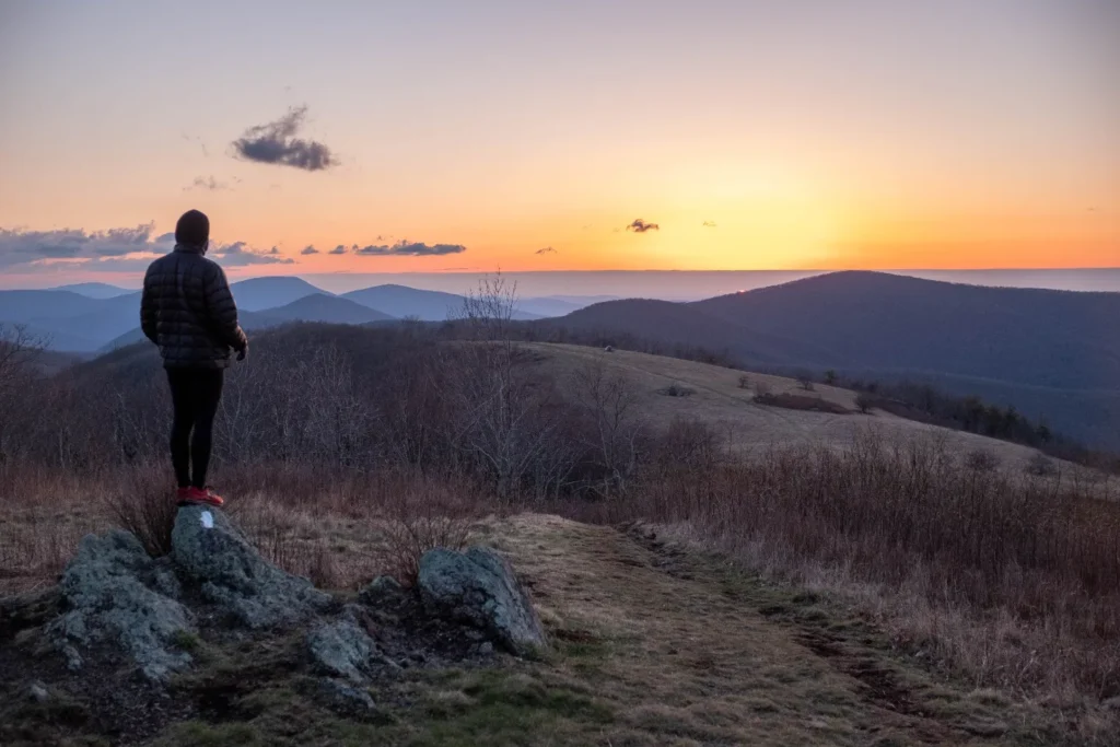 hiking at night