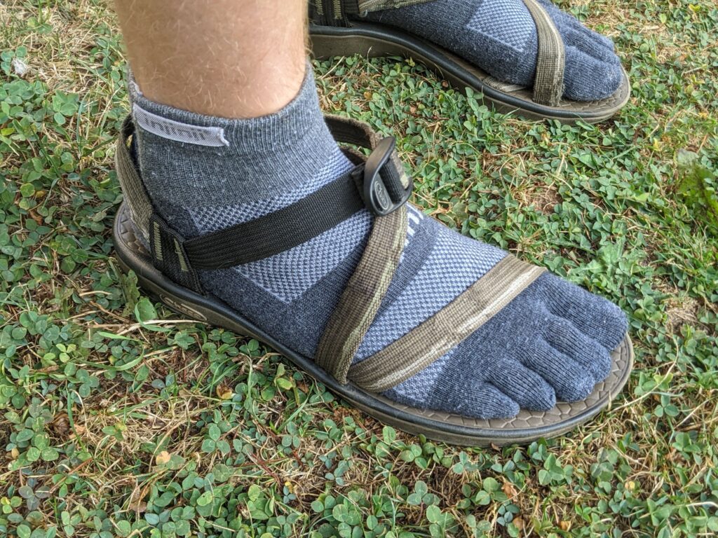 socks and chacos